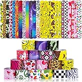 LovesTown Slap Bracelets for Kids, 48 PCS Snap Bracelets Party Favors | Wristbands Bulk for Classroom Prizes Treasure Box, Birthday Exchanging Gifts,Goodies Bag Stuffers Fillers, Carnival Prizes