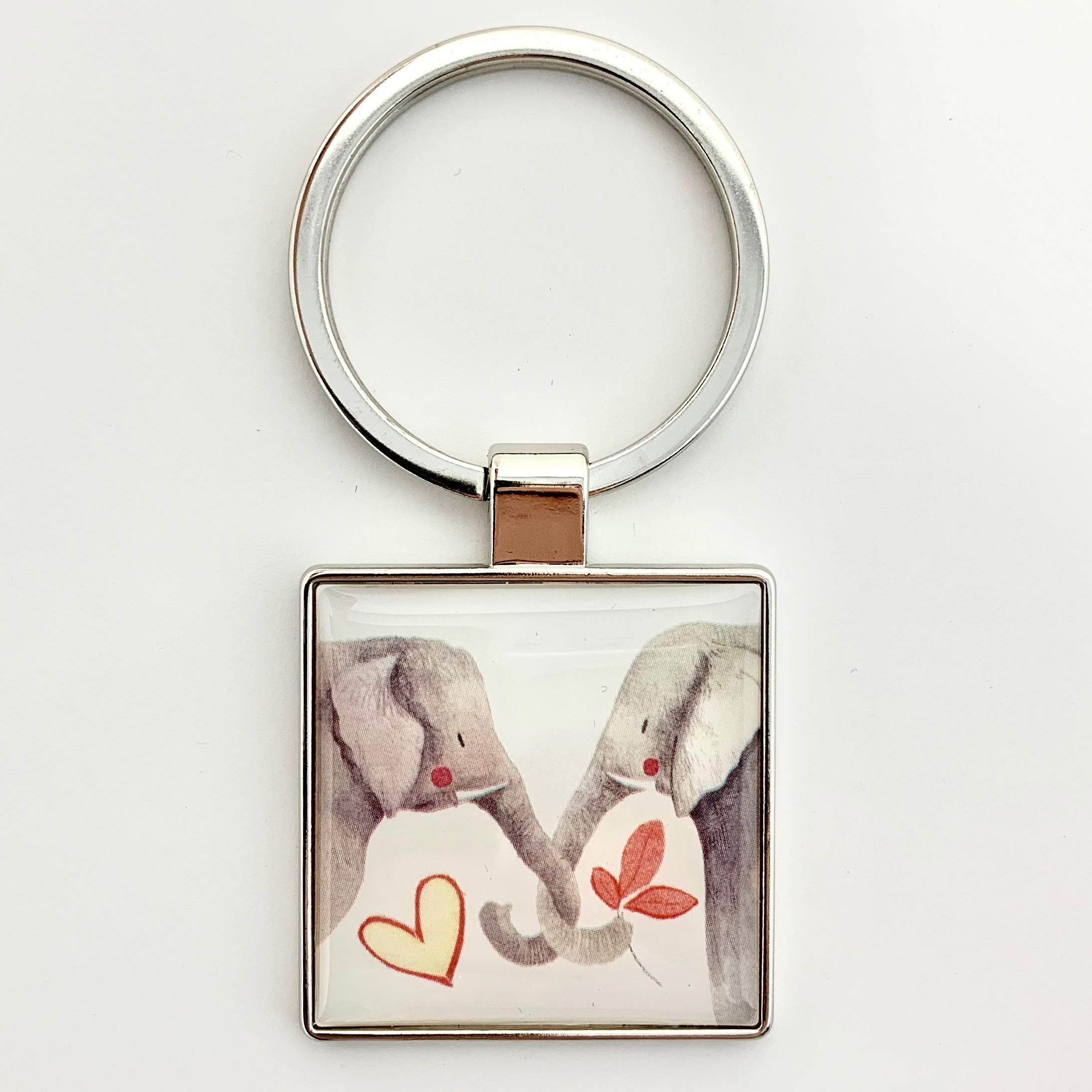 Alex Clark Anniversary Elephants Keyring