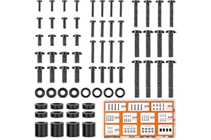 Universal TV Mounting Hardware Screw Kit Set - M4 M5 M6 M8 Screws,Spacers and Washers for Most TV/Monitor VESA Mount, TV Moun