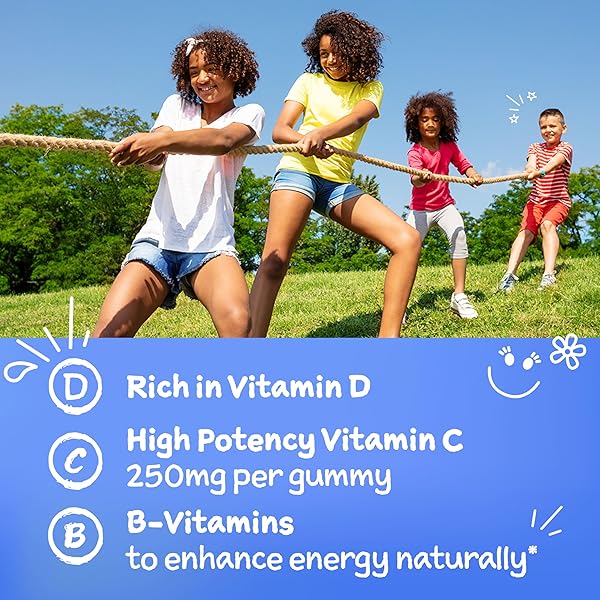 EMERGEN-C KIDZ IMMUNE+ IMMUNE SUPPORT DIETARY SUPPLEMENTS, FLAVORED GUMMIES WITH VITAMIN C, B VITAMINS AND VITAMIN D FOR IMMUNE SUPPORT, FUN-TASTIC FRUIT FLAVORED GUMMIES – 22 COUNT
