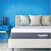 COOL GEL 12 Inch Twin Mattress, Cooling Gel Memory Foam Mattress in a Box, Medium Firm Support &amp; Pressure Relief, Fiberglass Free, CertiPUR-US Certified