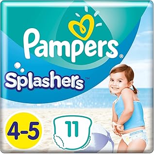 Pampers Splashers Größe 4-5 (1 Packung x 11 Einweg-Schwimmwindeln)