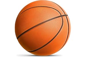 EXGYAN Silent Basketball, Silent Basketball Dribbling Indoor, 2025 Latest Foam Ball Indoor Training Ball（8.3in）