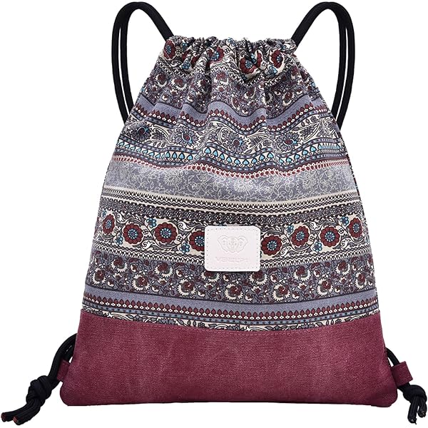 Amazon.com | Needzo Mini Baja Drawstring Backpack, Woven Mexican