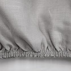 Linoto 100% Linen Fitted Sheet, Soft and Breathable