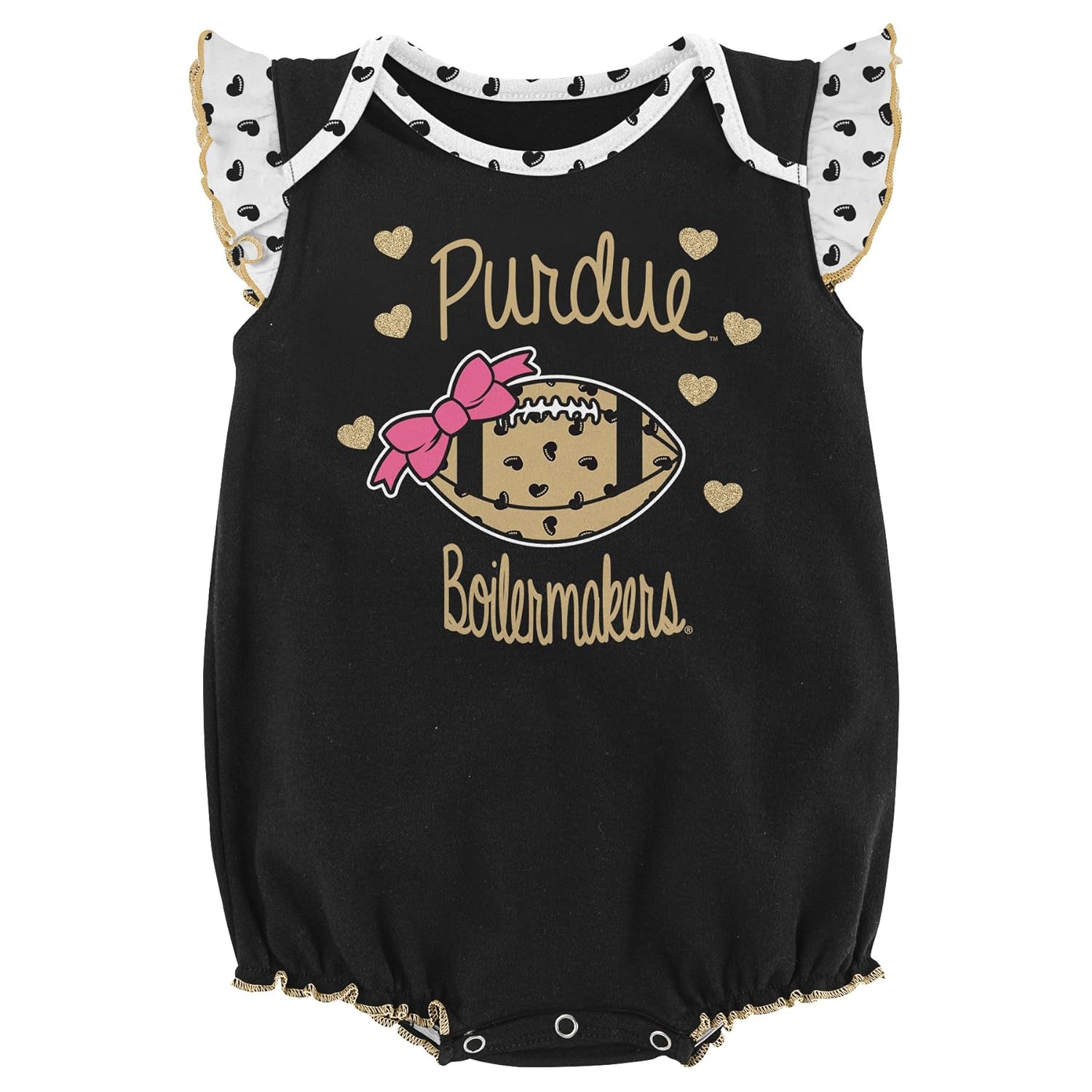 NCAA by Outerstuff NCAA boys Heart Fan 2 Piece Onesie Set