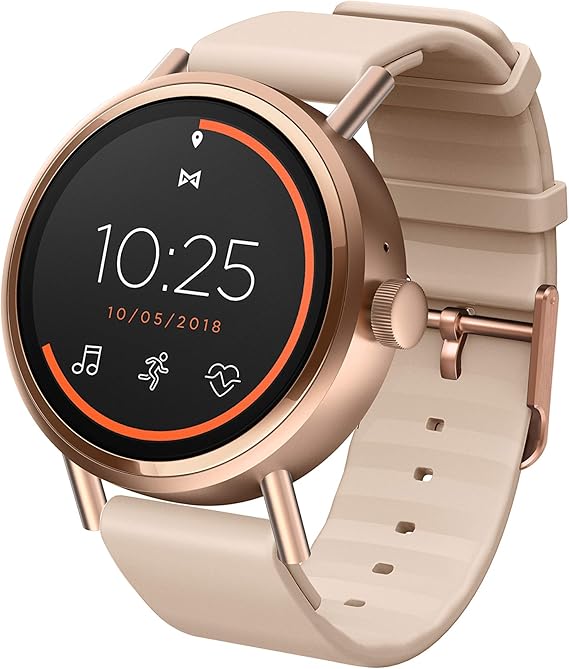 Misfit Vapor 2 Stainless Steel and Silicone Touchscreen Smartwatch Color: Rose Gold Pink (MIS7104)