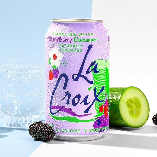 LA CROIX SPARKLING WATER, BLACKBERRY CUCUMBER, 12-PACK ZERO SUGAR, ZERO CALORIES, ZERO SODIUM