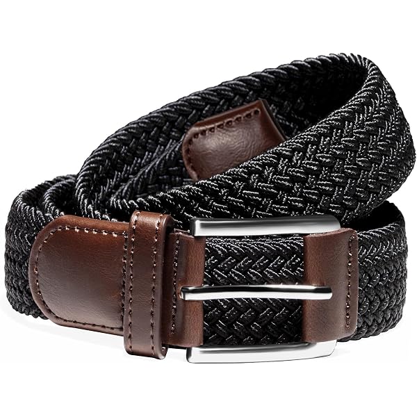 1 1/2 Inch Snap-On Genuine Leather Belt With Circle Studs - Black, 34 Inch, Unisex Casual Belt