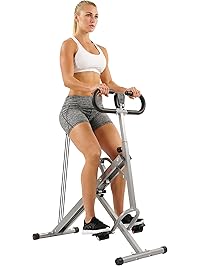 Sunny Health & Fitness Squat Assist Row-N-Ride Trainer Squat Exercise Glutes Workout