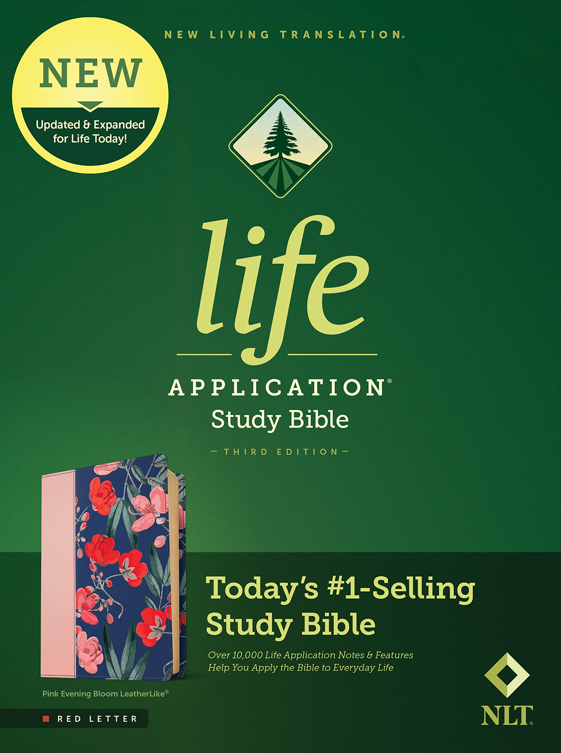 NLT Life Application Study Bible, Third Edition (LeatherLike, Pink Evening Bloom, Red Letter) NLT Life Application Study Bible, Third Edition (LeatherLike, Pink Evening Bloom, Red Letter) Imitation Leather