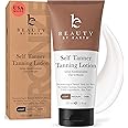 Tanning Lotion Self Tanner - USA Made with Natural and Organic Ingredients Non Toxic Sunless Browning Lotion, Best Gradual Ta