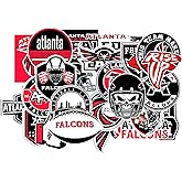 25PCS Atlanta Stickers Pack Falcon — Georgia Football and Rugby Decals for Water Bottle, Laptop, Car, Helmet, Scrapbook — Waterproof Vinyl Atlanta Gifts for Kids Teens Adults Fans — Football Stickers