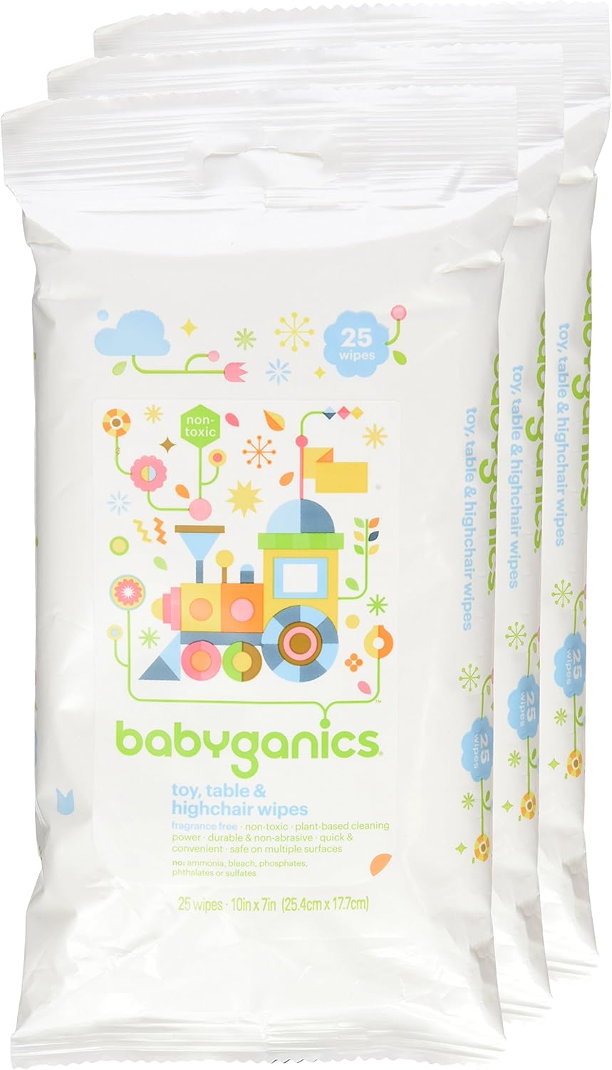 babyganics toy table & highchair wipes
