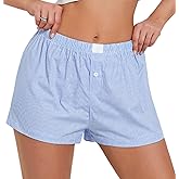 NUFIWI Women Y2k Pajamas Shorts Gingham Cute Pj Short Pants Plaid Lounge Shorts Sleep Bottoms Elastic Boxers Streetwear