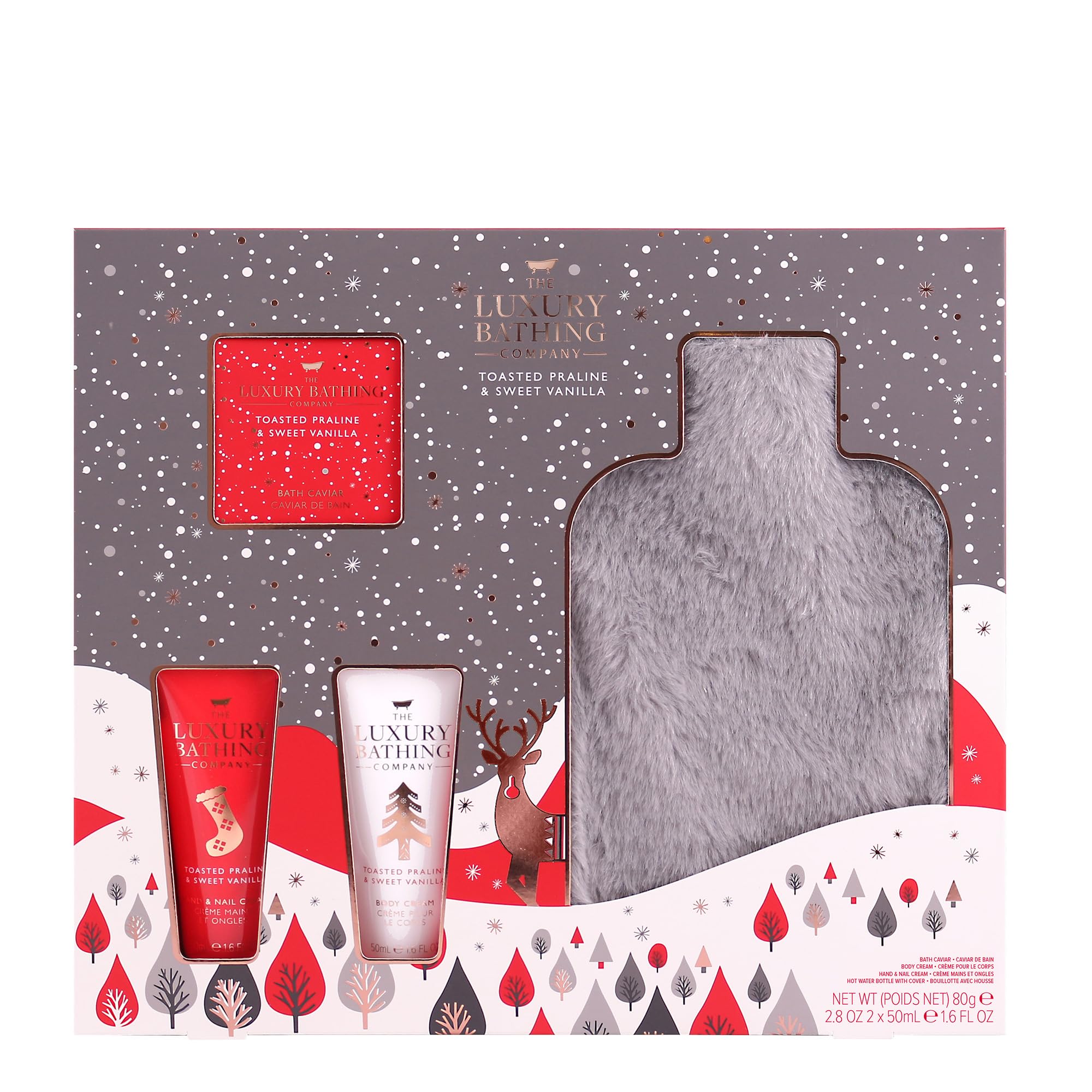 The Luxury Bathing Company - Toasted Praline & Sweet Vanilla Snuggly Gift Set - Vegan Friendly