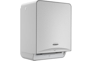 Kimberly-Clark Professional™ ICON™ Automatic Hard Roll Towel Dispenser (53691), with Silver Mosaic Design Faceplate, 16.53" x 12.41" x 10.19" (Qty 1)