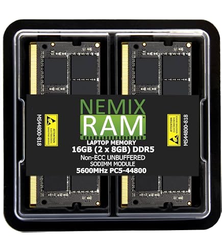 NEMIX RAM 16GB (1X16GB) DDR5 4800MHZ PC5-38400 1Rx8 1.1V CL40 262