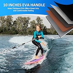 MUMUBOAT Wakesurf Rope with Handle, 25ft Adjustable