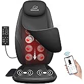 Snailax Back Massager with Heat, Gifts for Men, Women, Electric Deep Tissue Kneading Full Body Massage Chair for Back Pain, Home, Office Use, App Control