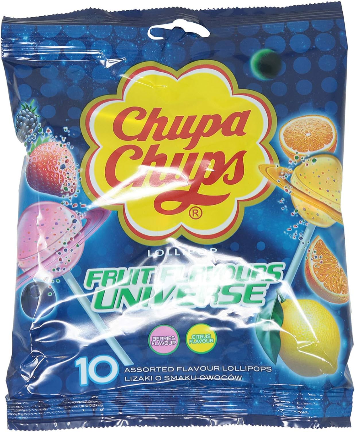 Chupa Chupa Assorted Fruit Lollipop, 120g