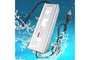 12V 280W IP67 Waterproof Outdoor Power Supply, AC 110-260V to DC 12 Volt LED Driver, 23.3A Low Voltage Transformer,Adapter fo