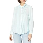 Nanette Nanette Lepore Women's Ls Buttondown Shirt W/Pintucs