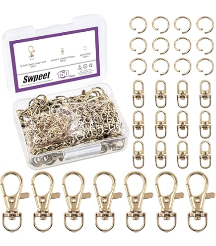 RDEXP Lot De 10 Fermoirs Mousquetons En Alliage De Zinc