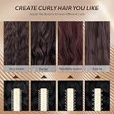 Jsdoin Heatless Hair Curlers Sponge Large Rollers DIY Hairstyle & Silk view 5