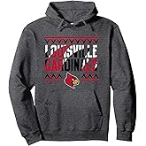 Louisville Cardinals Retro Sharktooth Dark Heather Pullover Hoodie