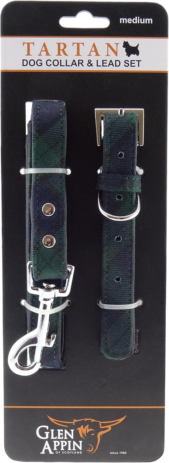 black watch tartan dog collar