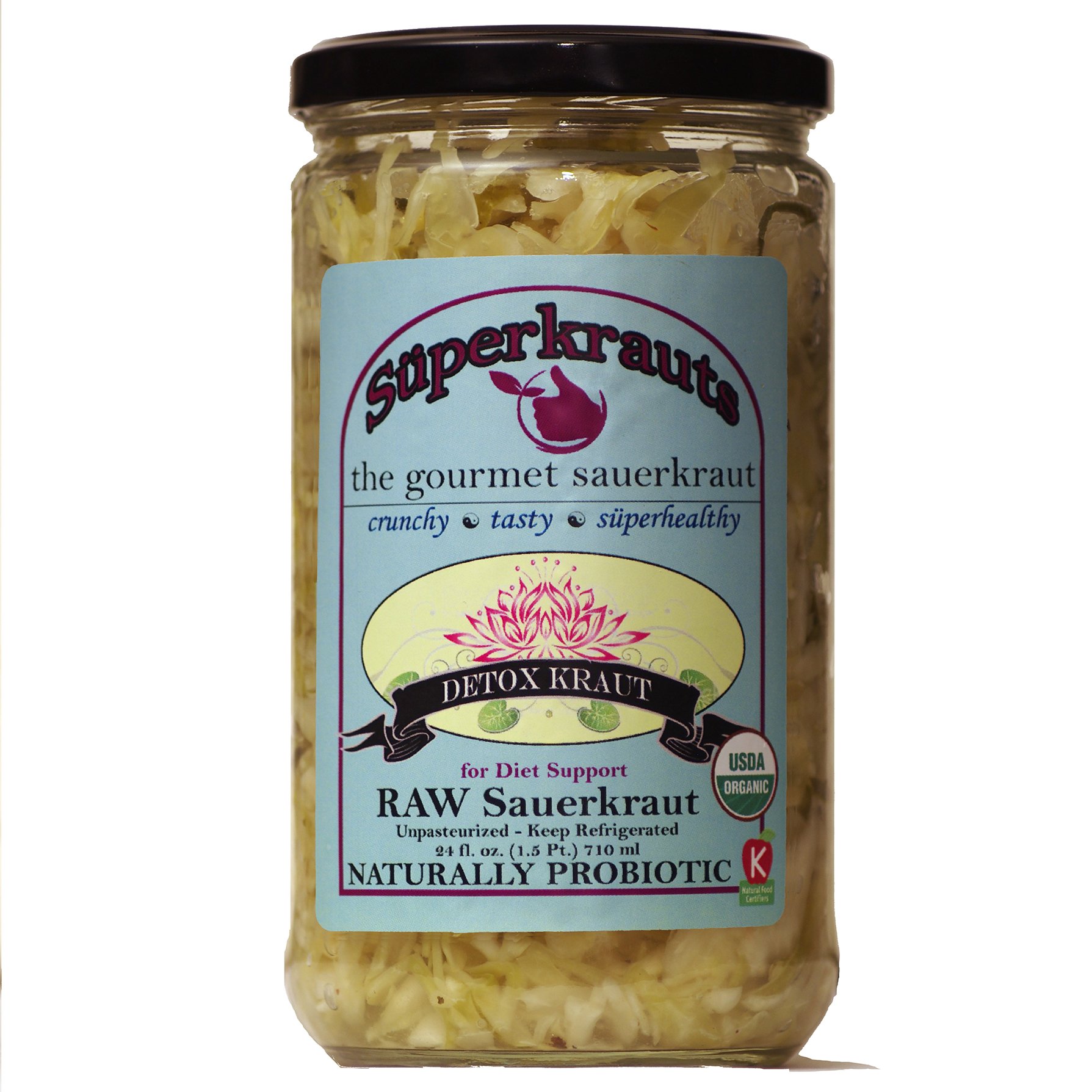 GOLD MINE ORGANIC RAW SAUERKRAUT 34 OZ Fermented