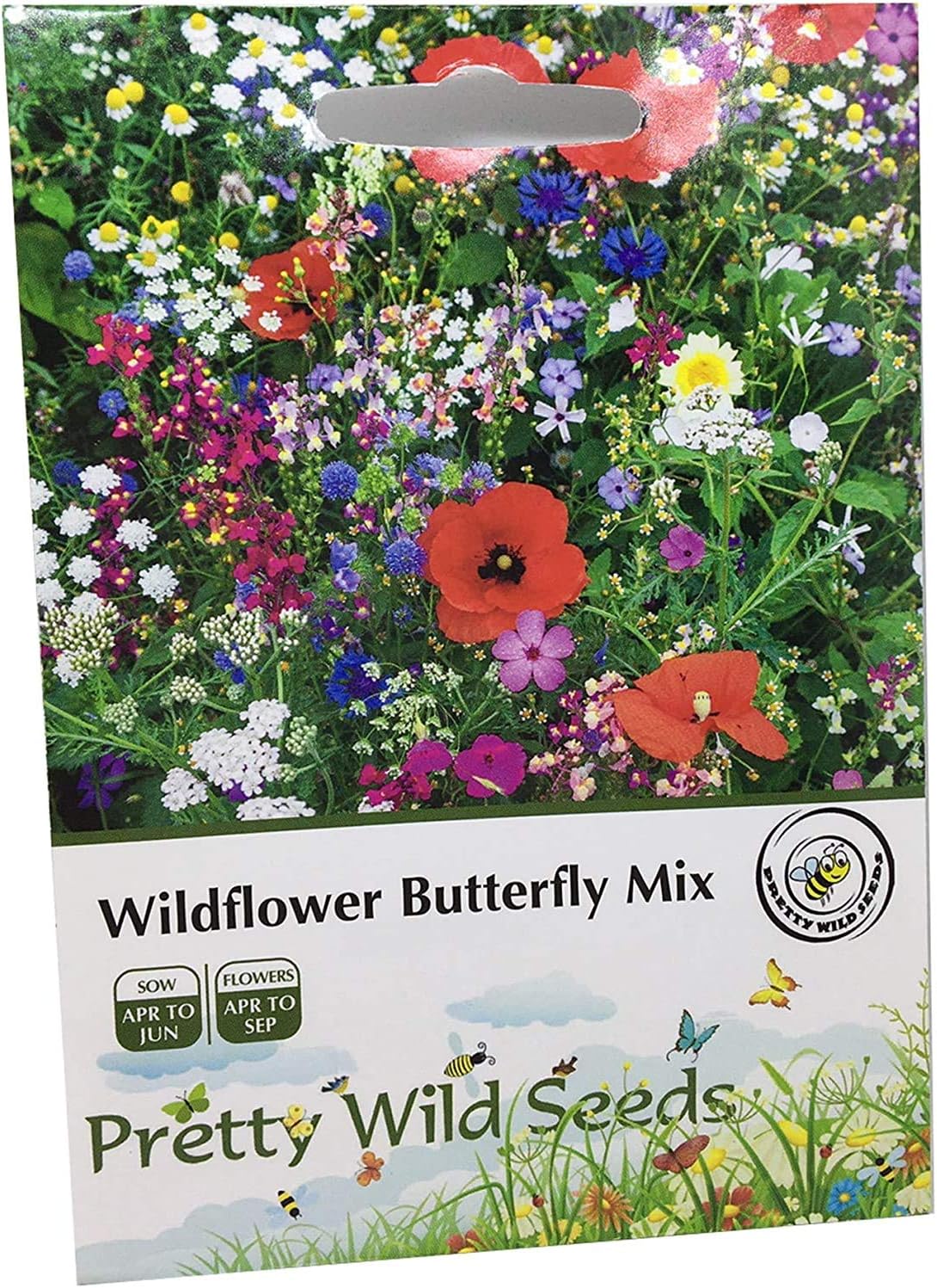 1 Packet UK Wild Flower Seed Mix Annual & Perennial Meadow Plants