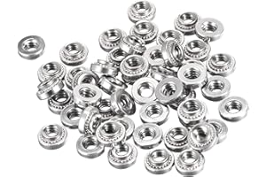 uxcell Self -Clinching Nuts,#6-32x2.54mm Stainless Steel Rivet Nut Fastener 50pcs