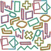 Yeetec 30 Pack 24 Links Wacky Tracks Snap and Click Fidget Toys, Finger Sensory Toys, Snake Puzzles for Stress Relief, Party 