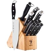 Henckels Statement 12 pc Knife Block Set, Razor-Sharp, German Engineered | Informed by 100+ Years of Mastery. Effortless Cutting with Lightweight with Comfortable Grip, Dishwasher safe.