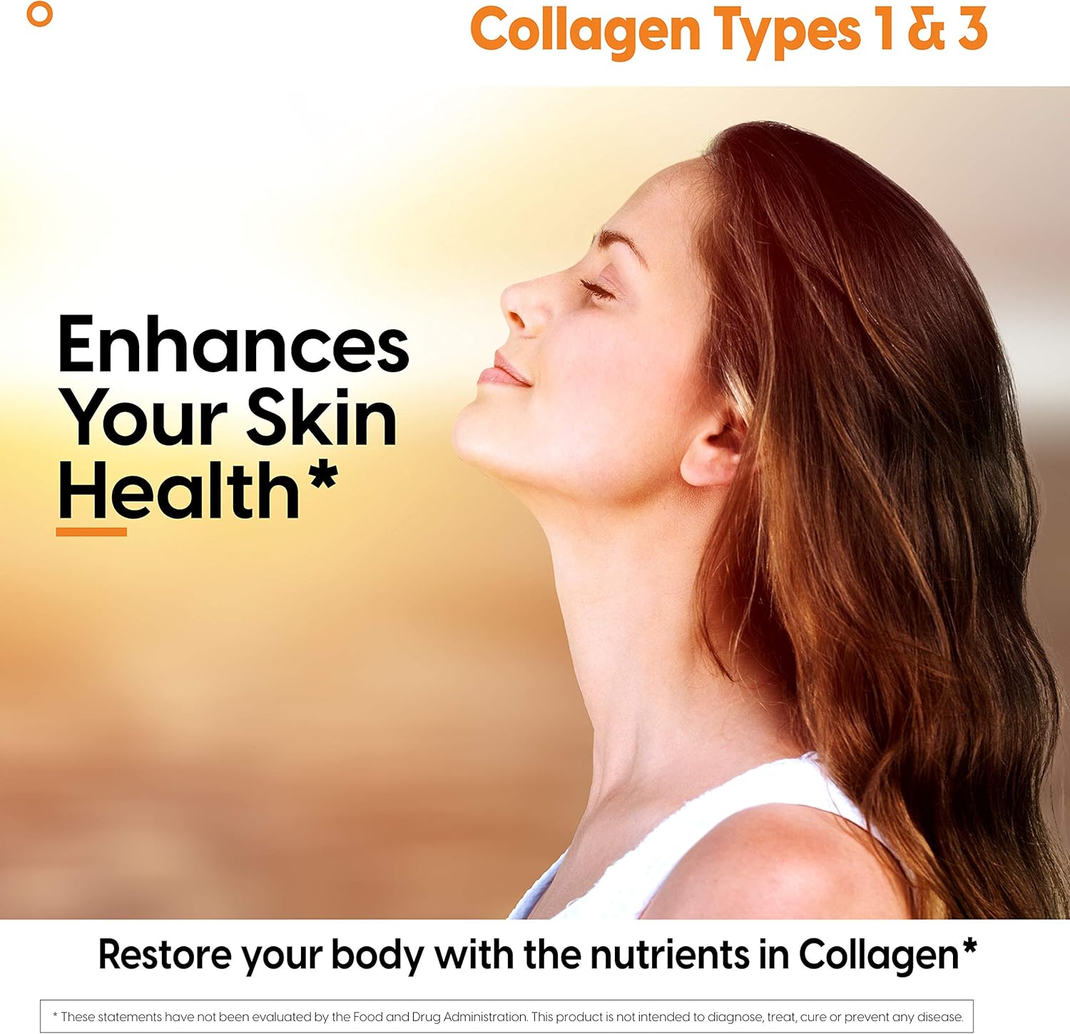Doctor's Best Collagen Types 1 and 3 with Peptan, Non-GMO, Gluten Free, Soy Free, Supports Hair, Skin, Nails, Tendons and Bones, 1000 mg, 180 Tablets: Health & Personal Care