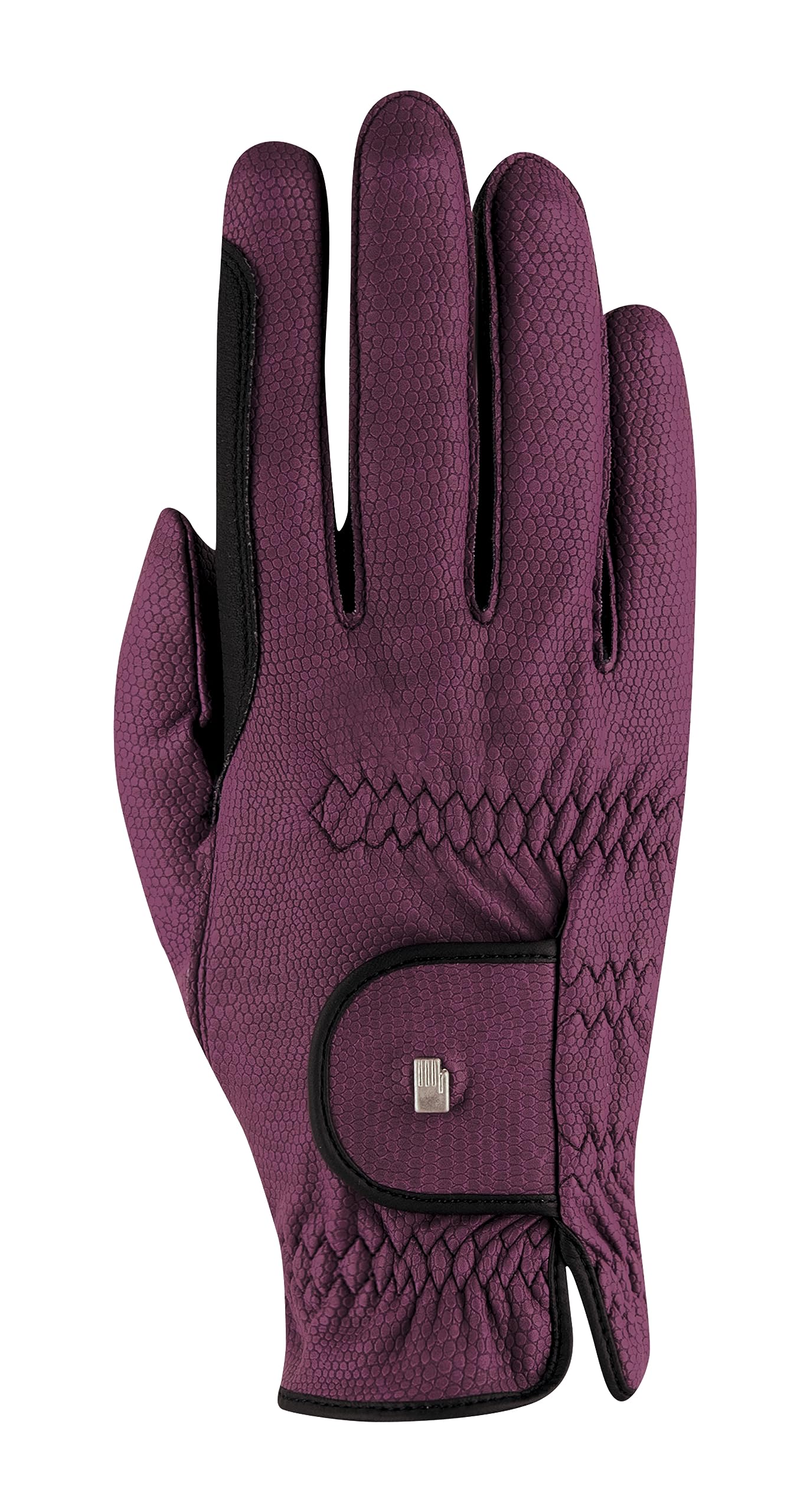Roeckl Sports equestrian gloves LONA, ladies summer riding glove, grape wine 8.5