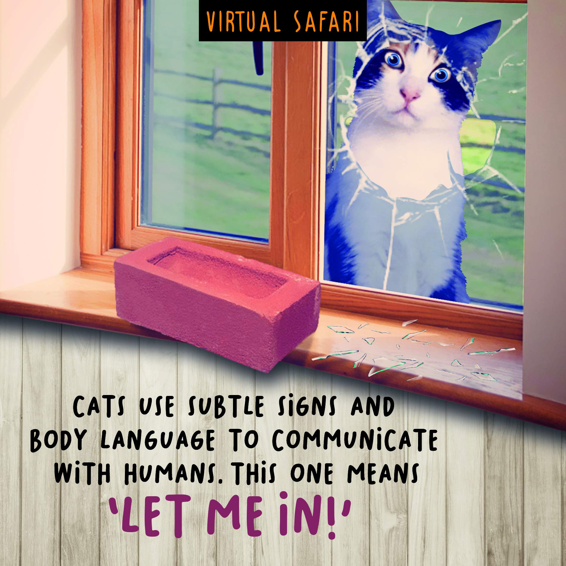 Let Me in, Open, Greetings Card, 163x163mm