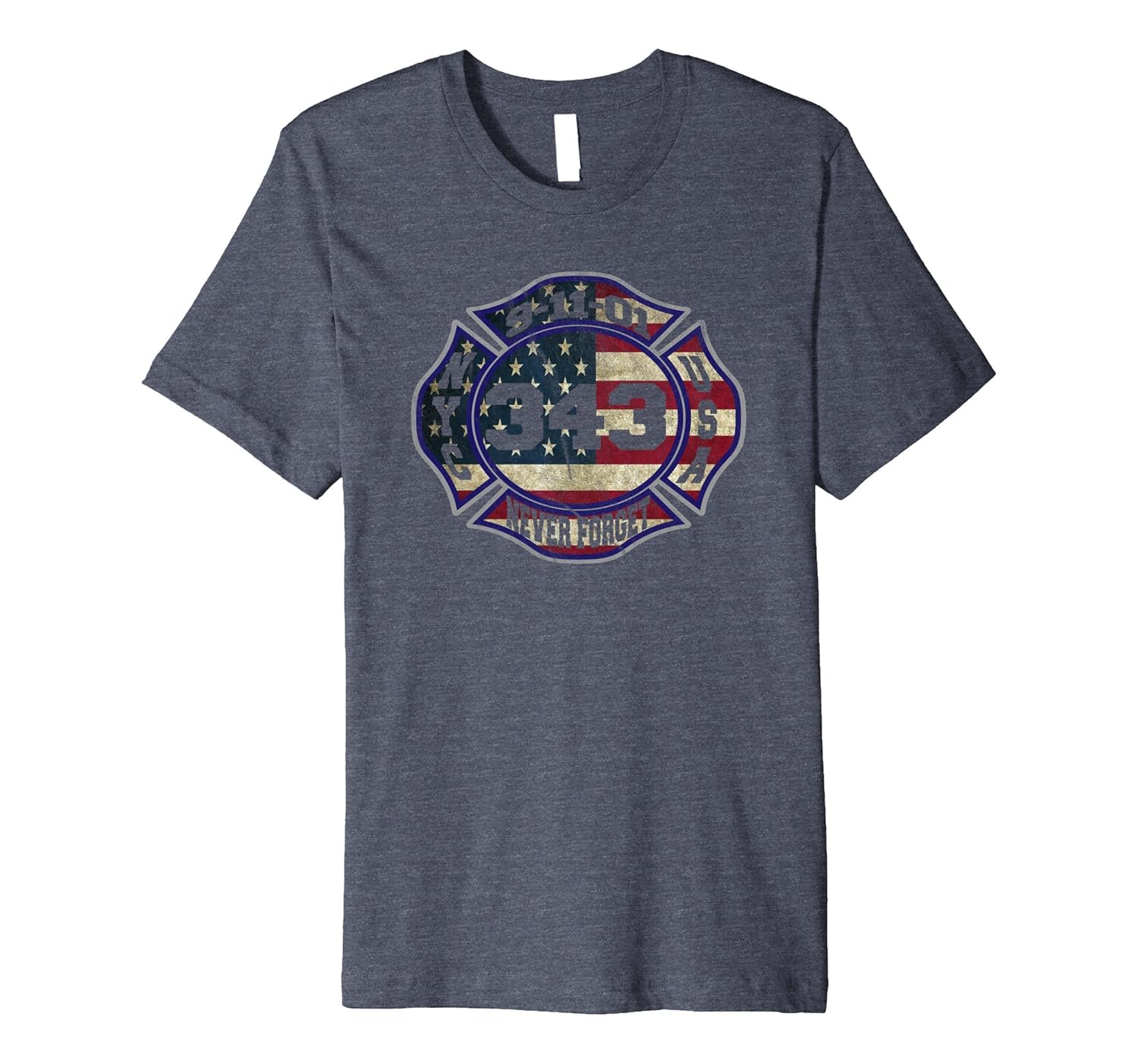 343 Fallen Firefighter 9/11 Patriot Day T-Shirt-anz