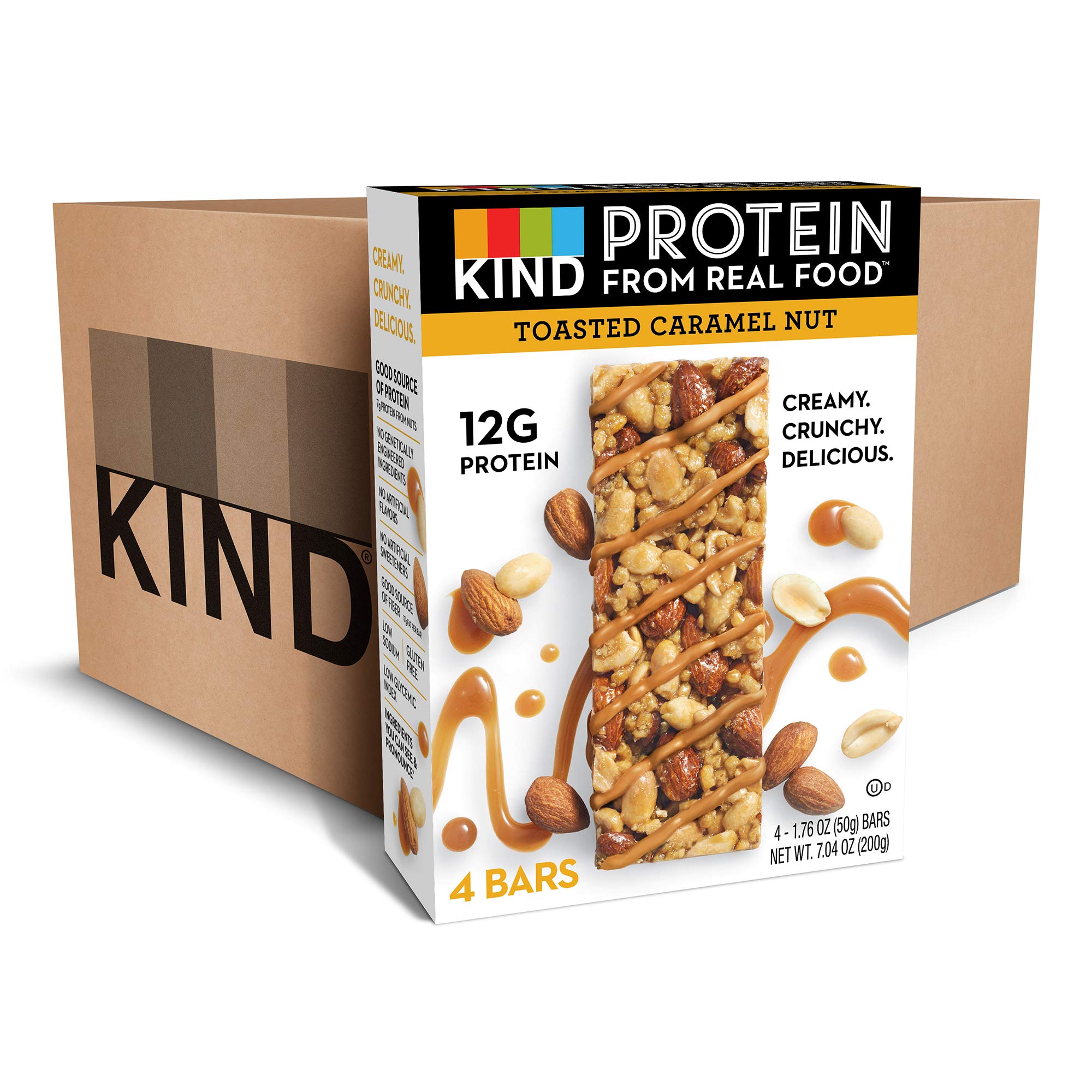 KIND Protein Bars, Double Dark Chocolate Nut, Gluten Free, 12g Protein