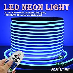 IEKOV LED NEON Light, AC 110-120V Flexible LED Neon