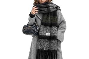 Premillow Women's Mohair Winter Scarf, Warm Winter Scarf for Women and Men, Super Soft Luxurious Cashmere Feel Women Scarfs