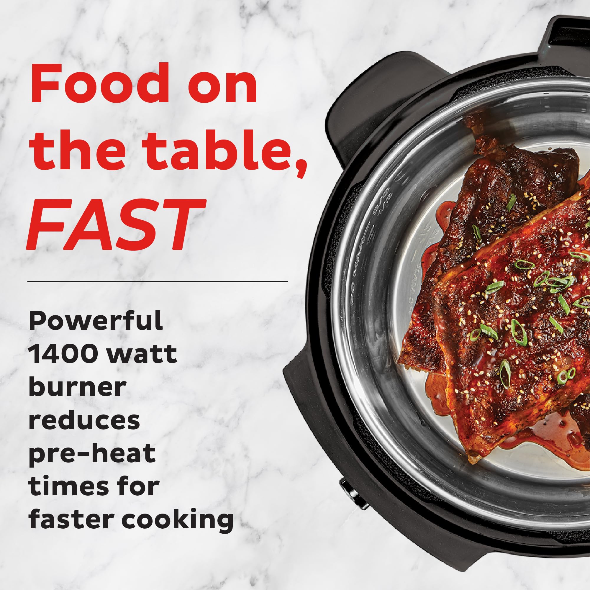 Instant Pot RIO Wide Plus, 9-in-1 Electric Pressure Cooker, 35% Larger Cooking Surface, WhisperQuiet Steam Release, Multi-Cooker, Slow Cook, Rice Maker, Steamer, Sauté, Cake, & Warmer, 7.5 Quarts