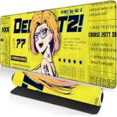 Large Gaming Mouse Pad 31.5 x 11.8 Inches XXL Extended for Mouse and Keyboard Non-Slip and Water Resistant Surface with Anime Cute Girl Design Cyberpunk Ideal for Competitive Gaming League