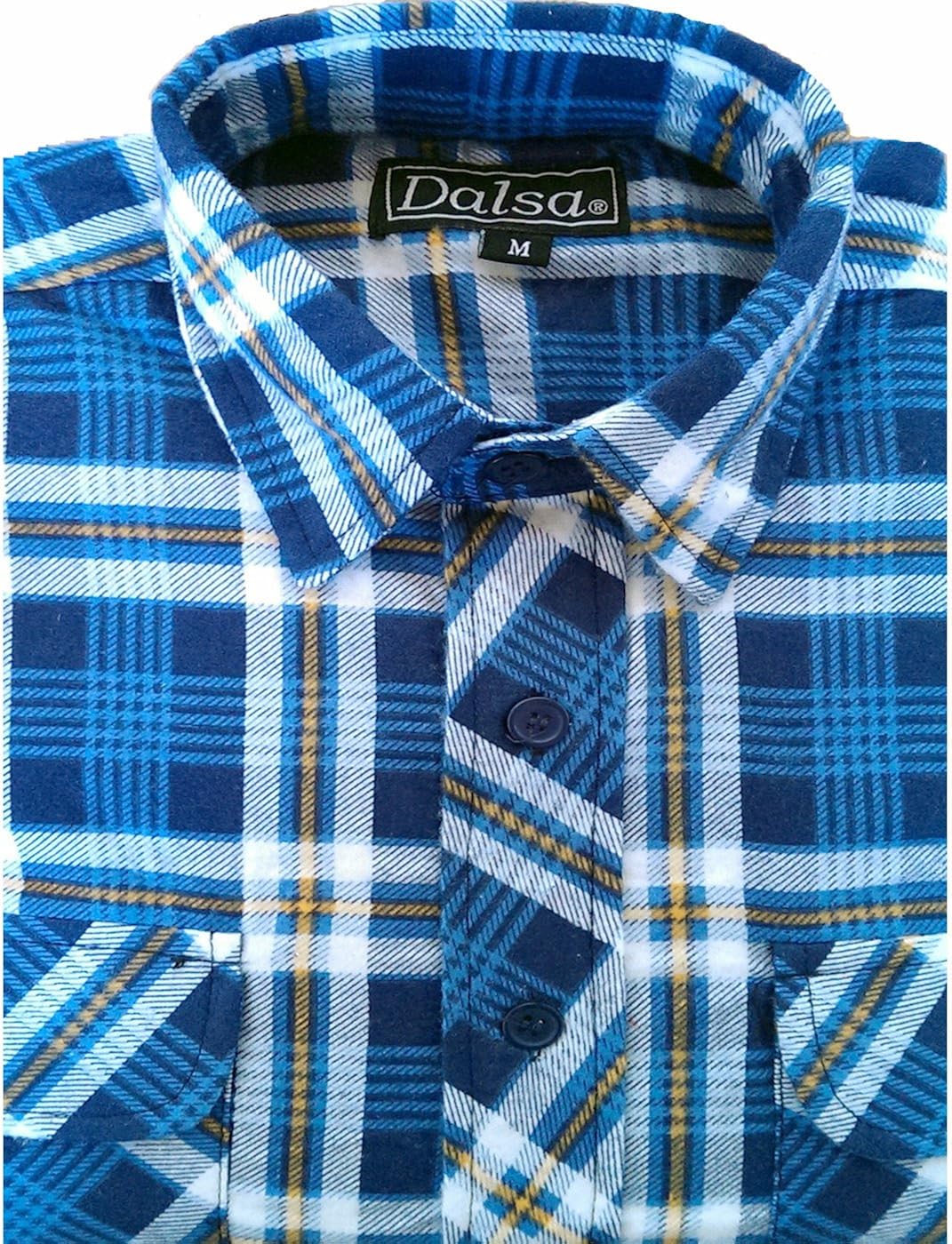 Mens Flannel Brushed Cotton Work Shirts Lumberjack Check Long Sleeve