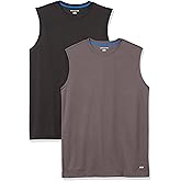 �鶹�� Essentials Mens 2-Pack Performance Tech Muscle Tank