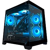 YAWYORE Gaming PC, AMD Ryzen 7 5700X, GeForce RTX 5060 Desktop Computer | 32GB DDR4 RAM, 1TB M.2 NVMe SSD,, ARGB Fans, WiFi+BT