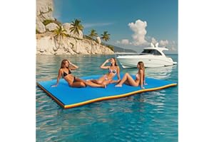 SPORTPULES 6'/9'/12'/Lily Pad Floating Mat, Tear-Resistant Floating Water Pad, Floating Water Mat for Recreation Pool, Beach, Lake
