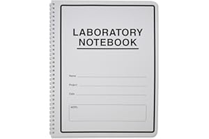 BookFactory Student Lab Notebook (Scientific Grid Format) - Standard No Carbon Copies 8.5'' x 11'', 100 Pages [Wire-O Bound] (LAB-100-WTG)